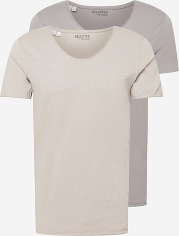 SELECTED HOMME Bluser & t-shirts 'NEWMERCE' i grå: forside