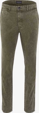 CHIEMSEE Slim fit Chino Pants in Green: front