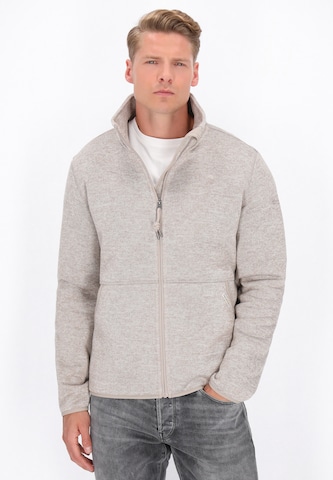 Veste en polaire Schmuddelwedda en beige : devant