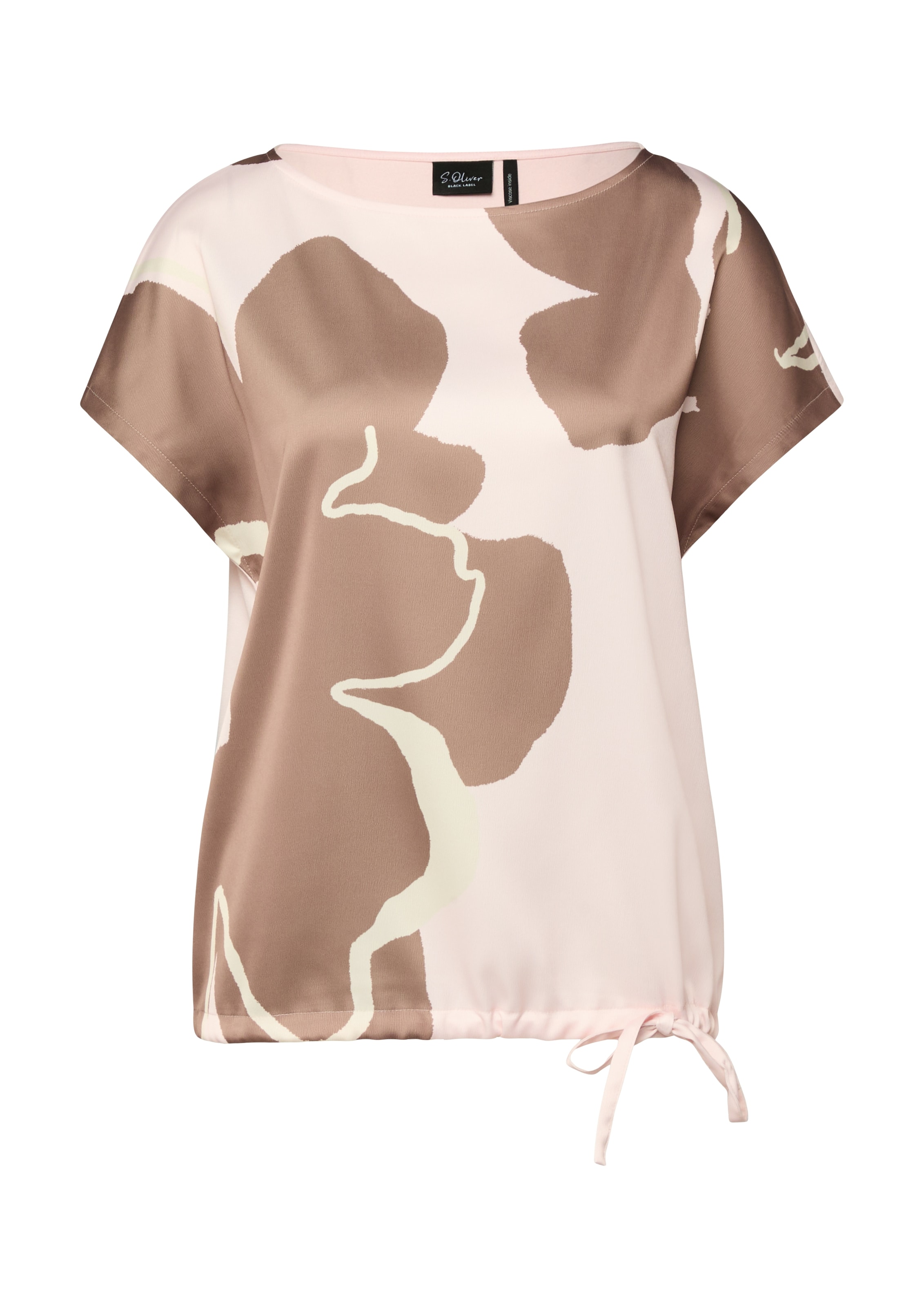 s.Oliver BLACK LABEL Bluse in Beige: Vorderseite