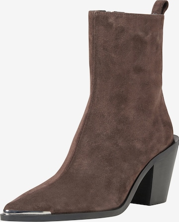 Bottines NEWD en marron : devant