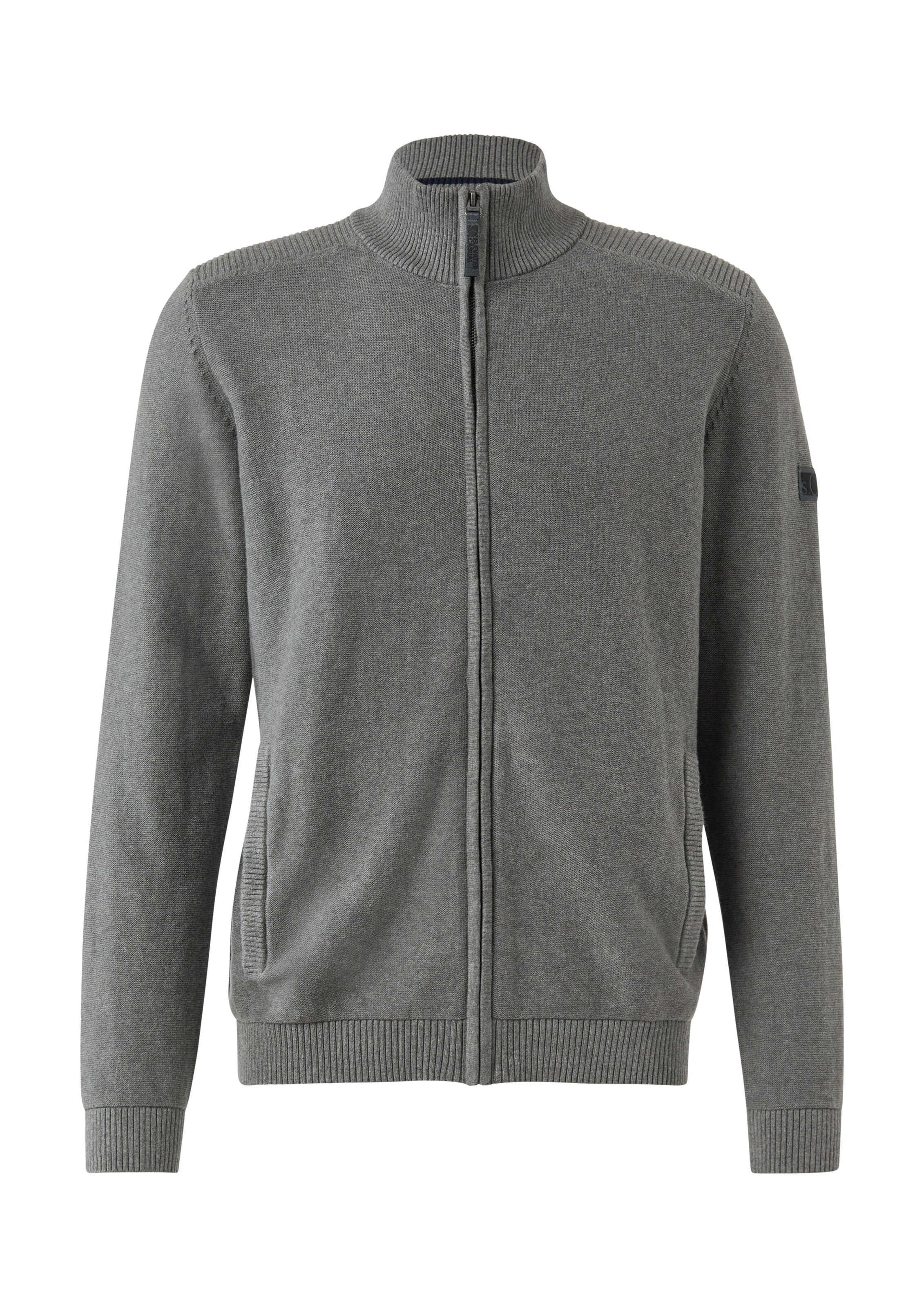 s.Oliver Strickjacke in Grau: Vorderseite