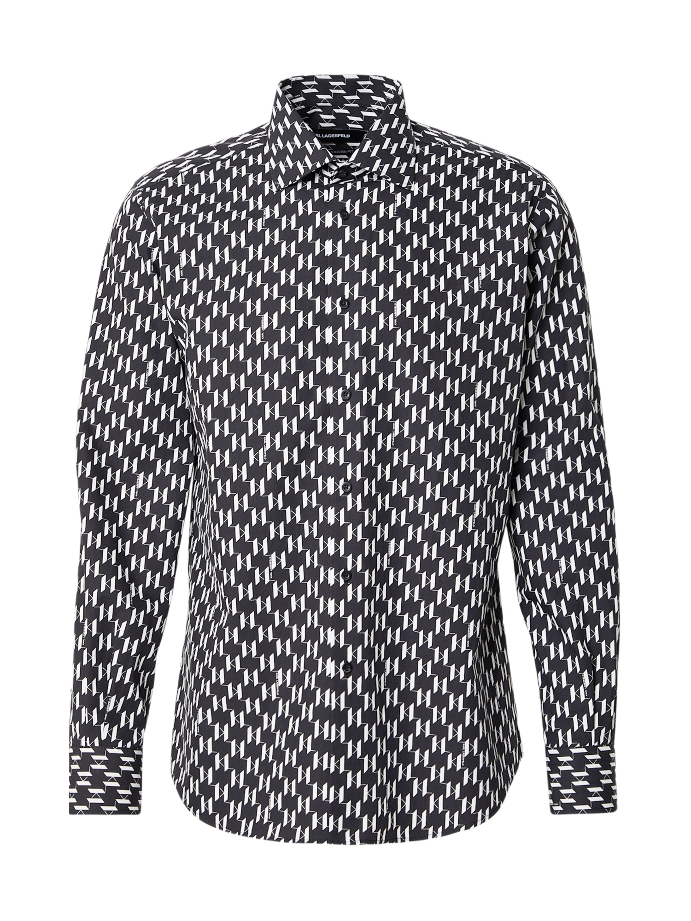 Karl Lagerfeld - Camisa en negro: frente