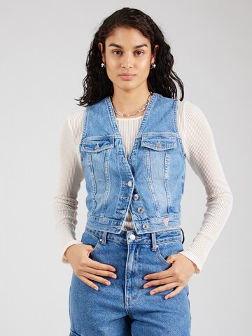 GUESS Weste 'EVA' in Blau: Vorderseite
