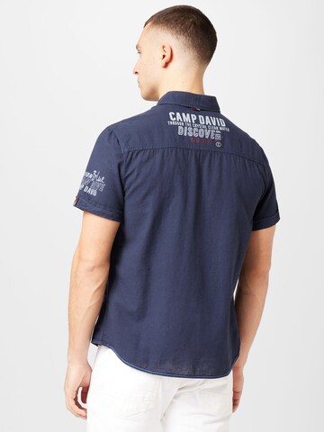 CAMP DAVID Regular fit Overhemd in Blauw