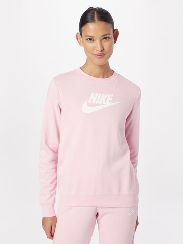 Sweat-shirt Nike Sportswear en rose : devant