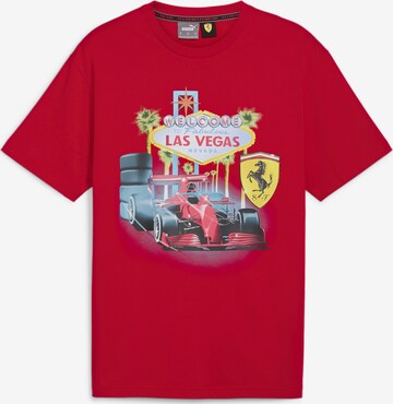 PUMA Shirt 'Scuderia Ferrari x Joshua Vides' in Red: front