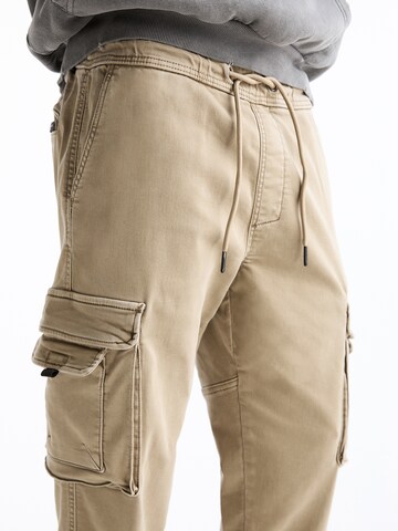 Effilé Pantalon cargo Pull&Bear en marron