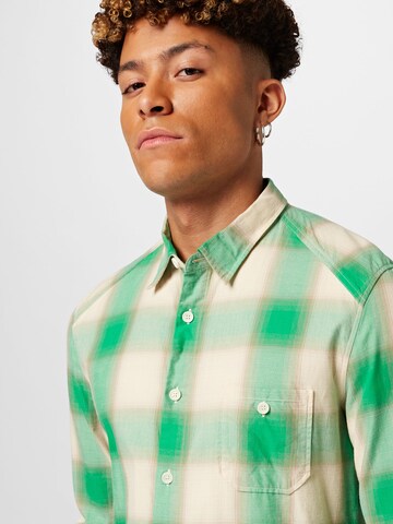 DRYKORN Regular fit Button Up Shirt 'LAREMTO' in Green