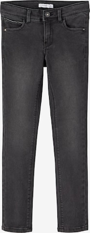 NAME IT Slimfit Jeans 'Polly' in Zwart: voorkant