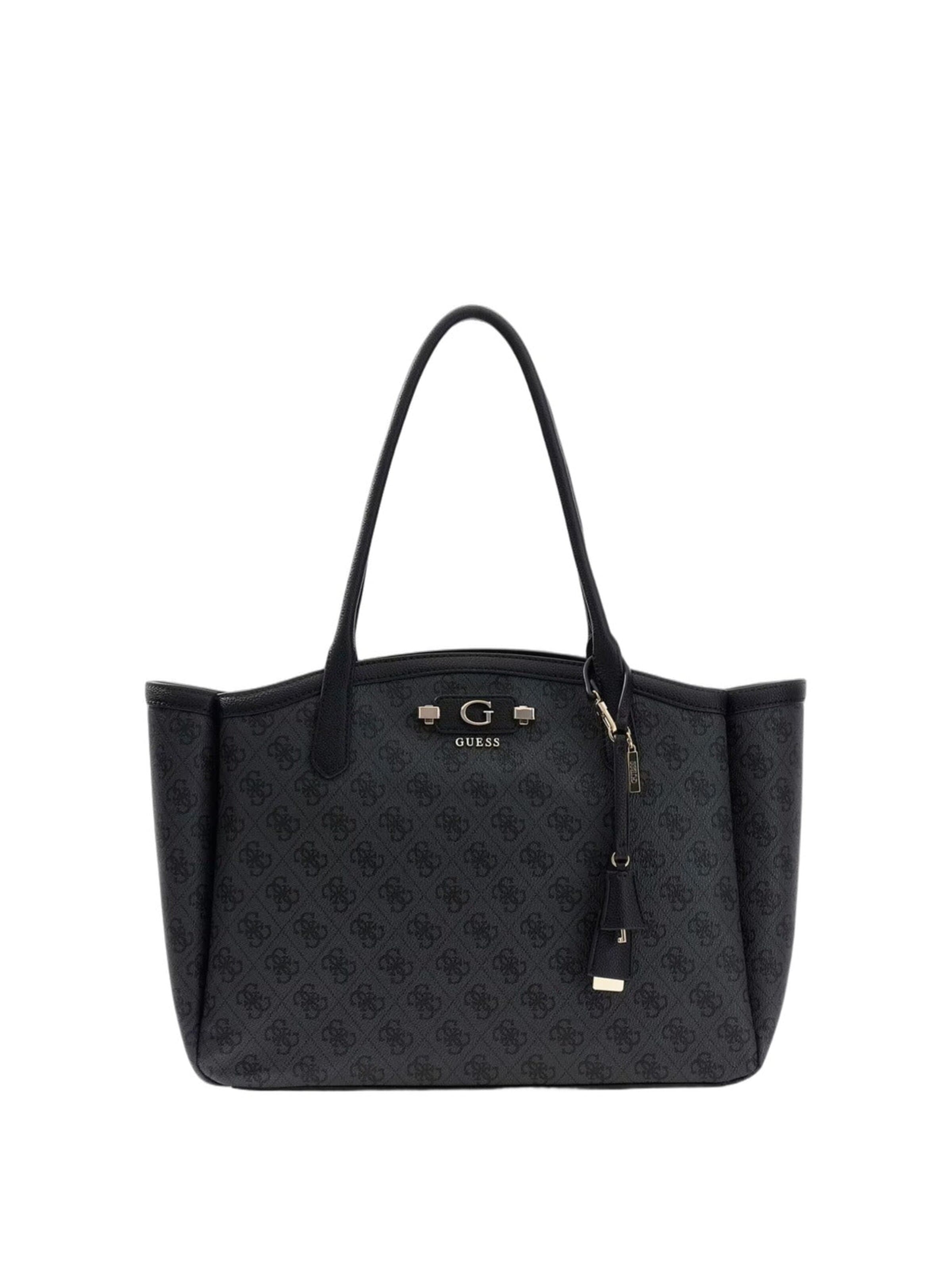 GUESS Nakupovalna torba 'Guess Cabas Lindsey Coal Logo' v velikosti One Size  | črna barva, Prikaz izdelka