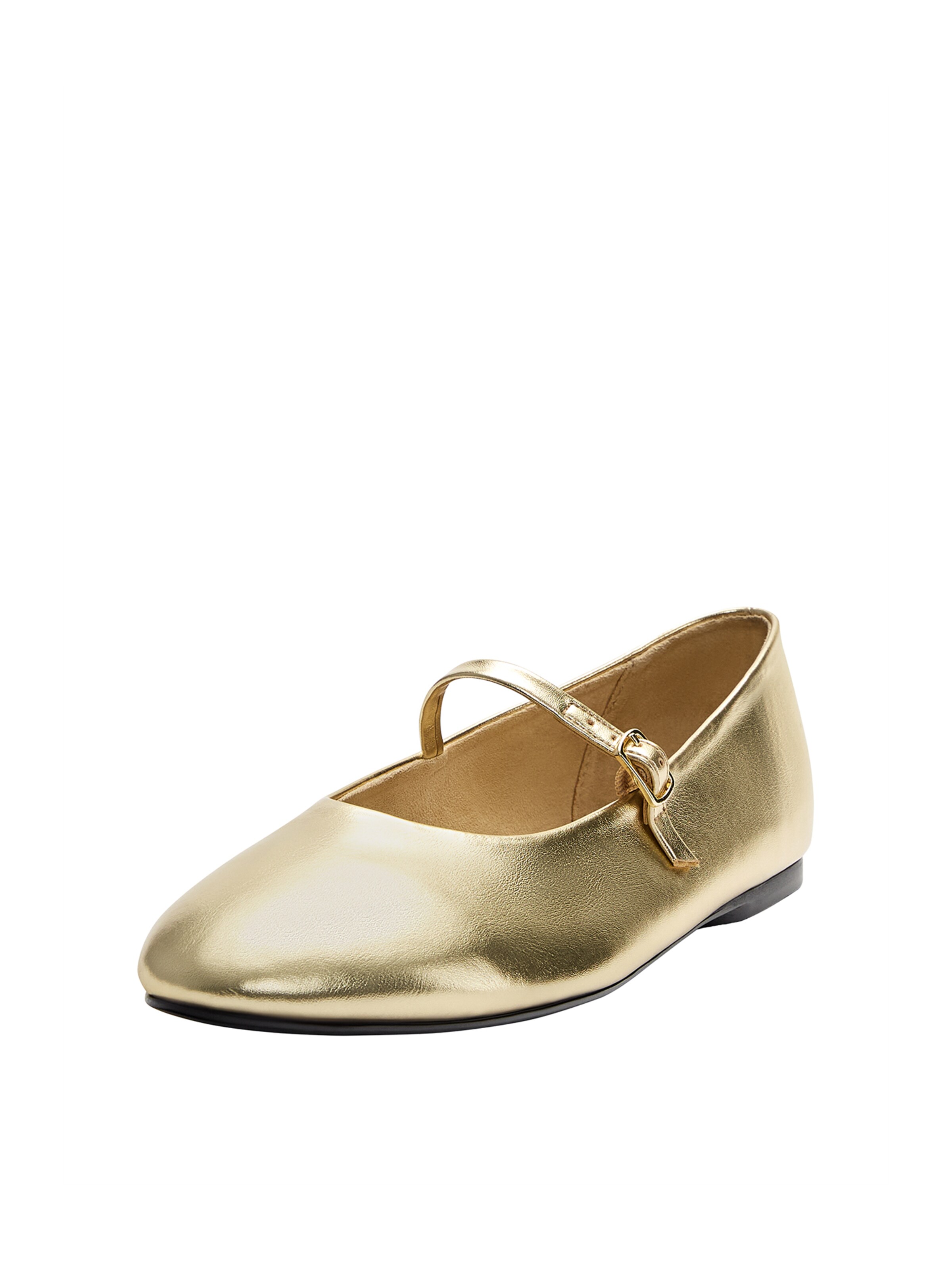 Pull&Bear Ballerina in Gold: Vorderseite