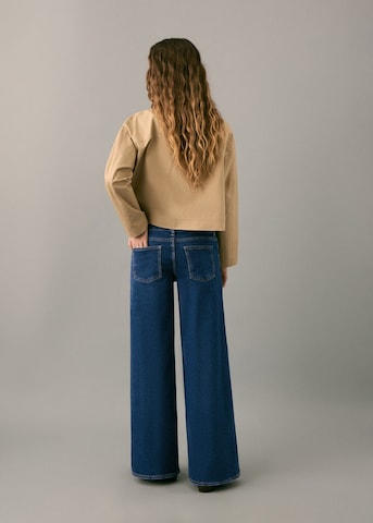 MANGO TEEN Wide Leg Jeans 'Kim' in Blau