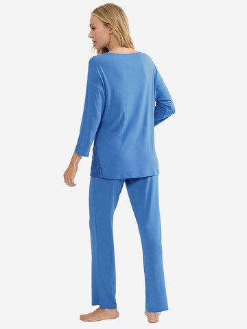 TRIUMPH Pyjama ' Red Label Timeless Sensuality ' in Blau