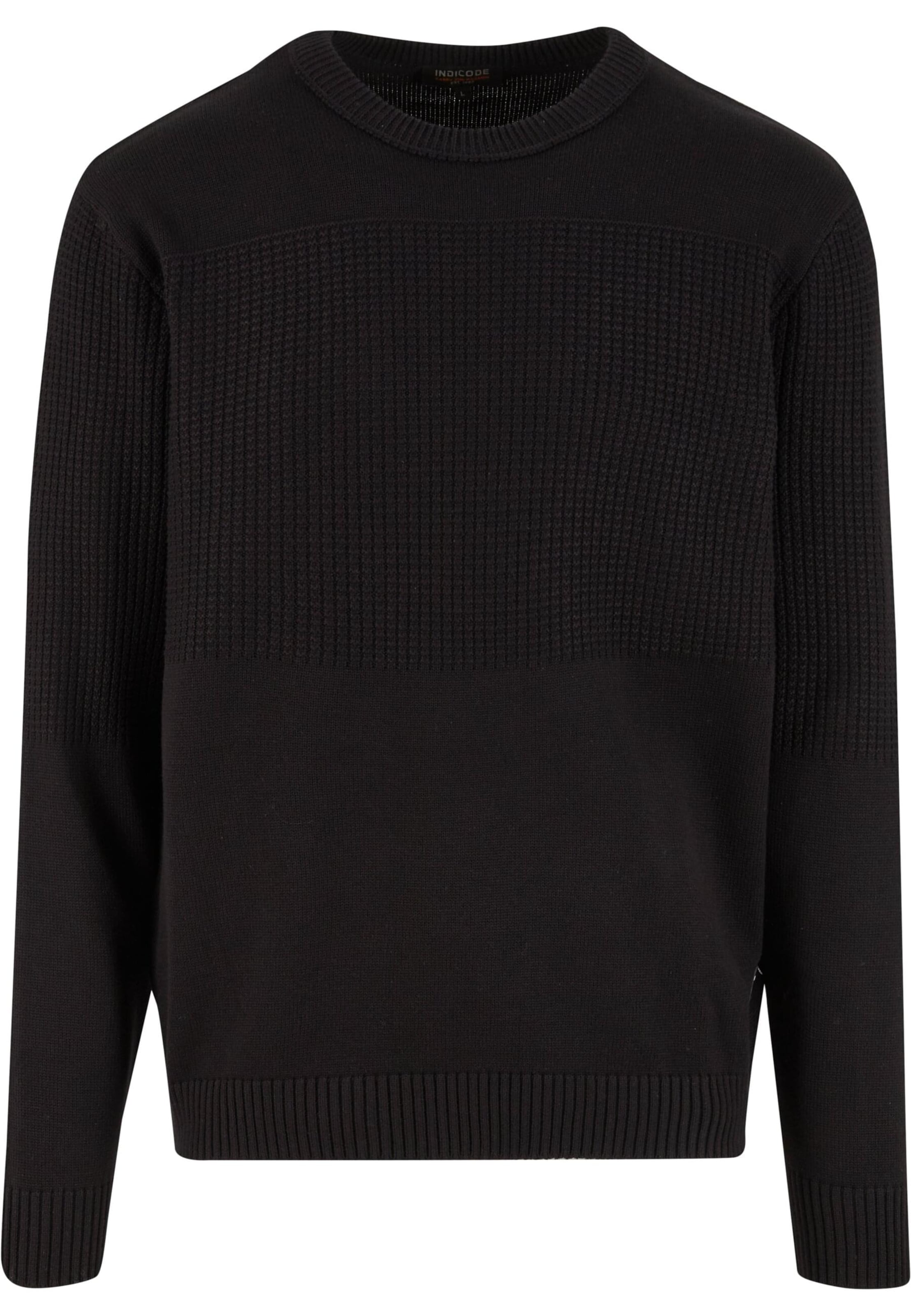 INDICODE JEANS - Jersey 'INFame' en negro: frente