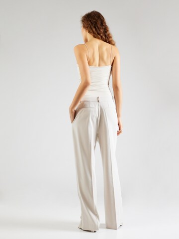 Sofie Schnoor Wide leg Trousers with creases in White