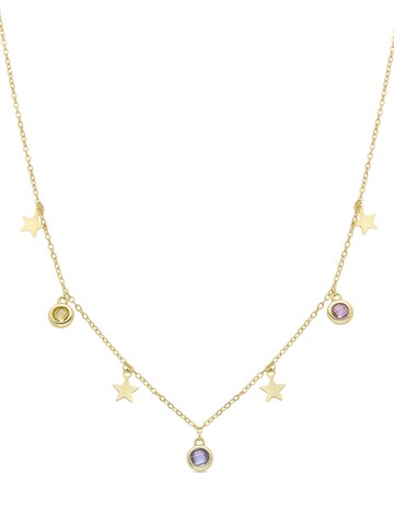 Luxenter Kæde 'Sunah' i blandingsfarvet: forside