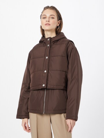 Esmé Studios Between-season jacket 'Aubrey' in Brown: front