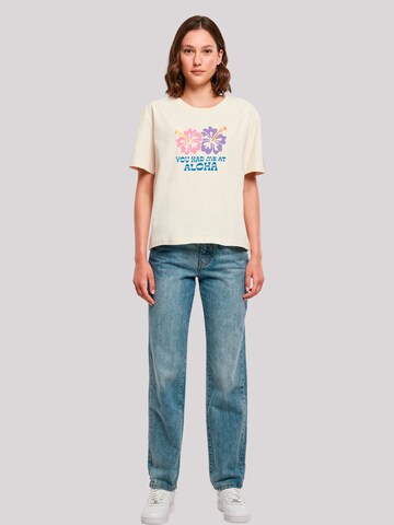 F4NT4STIC Shirt 'You had me at Aloha' in Beige