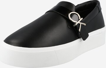 Calvin Klein Slip-ons in Black: front