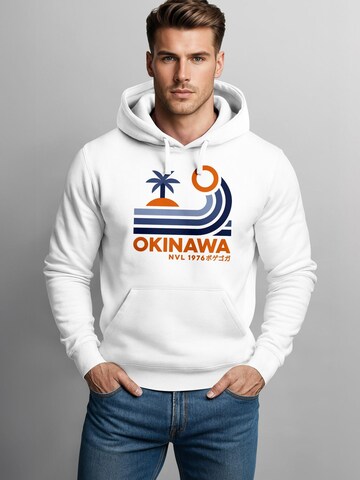 Neverless Sweatshirt 'Okinawa Sunrise' in White