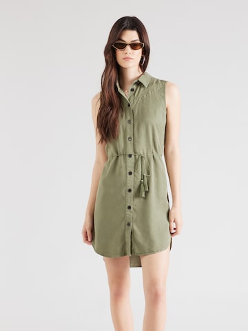 ONLY Платье-рубашка 'NEW ARIZONA' в Зеленый: спереди