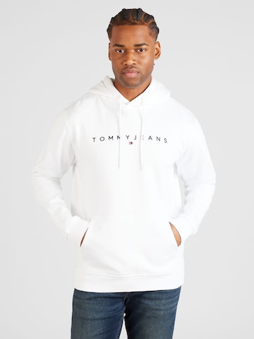 Sweat-shirt Tommy Jeans en blanc : devant