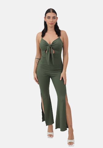 Tuta jumpsuit di Elara in verde