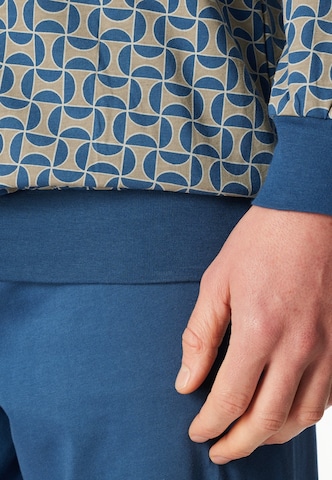 SCHIESSER Pyjama lang ’ für Herren ’ in Blau