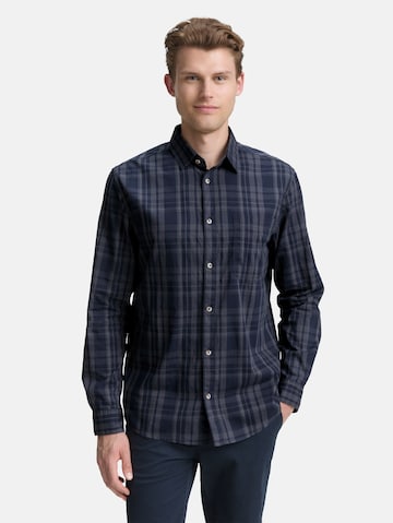 TOM TAILOR Regular fit Overhemd in Blauw: voorkant