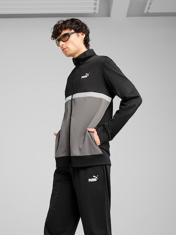 Giacca di felpa 'Puma Poly Colorblock Suit' di PUMA in nero