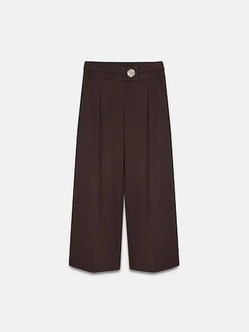 Dilvin Wide leg Pants in Brown