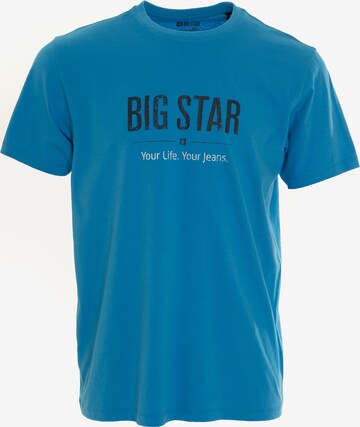 T-Shirt 'BRUNO ' BIG STAR en bleu : devant