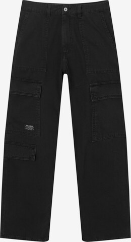 regular Jeans cargo di Pull&Bear in nero: frontale