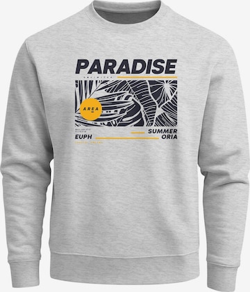 Neverless Sweatshirt 'Paradise' in Grau: Vorderseite