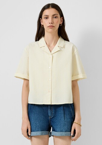 QS Bluse in Gelb: Vorderseite