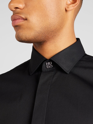 HUGO Regularny krój Koszula 'Vasco' w kolorze czarny