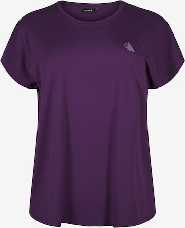 Active by Zizzi Функционална тениска 'ABASIC' в лилав: отпред