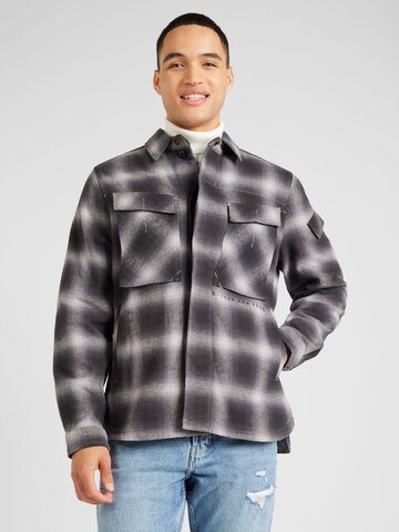 Coupe regular Veste mi-saison G-STAR en gris : devant