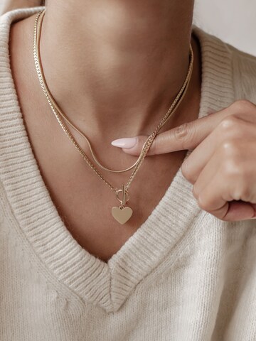 Hey Happiness Kette 'Herz Duo' in Gold
