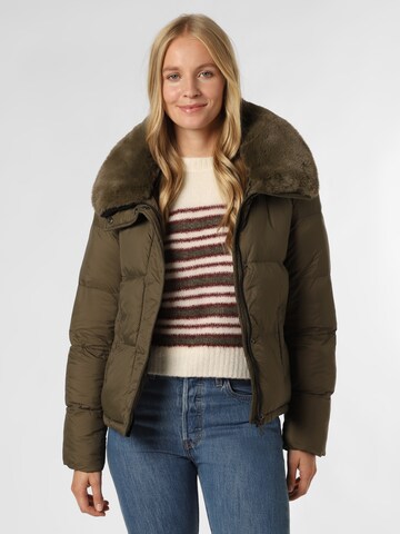 Marie Lund Winter Jacket in Green: front