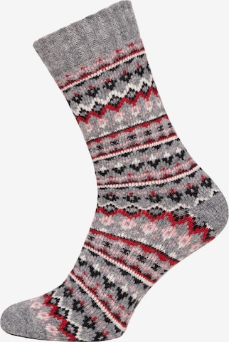 HomeOfSocks Socks 'HOS452' in Grey: front