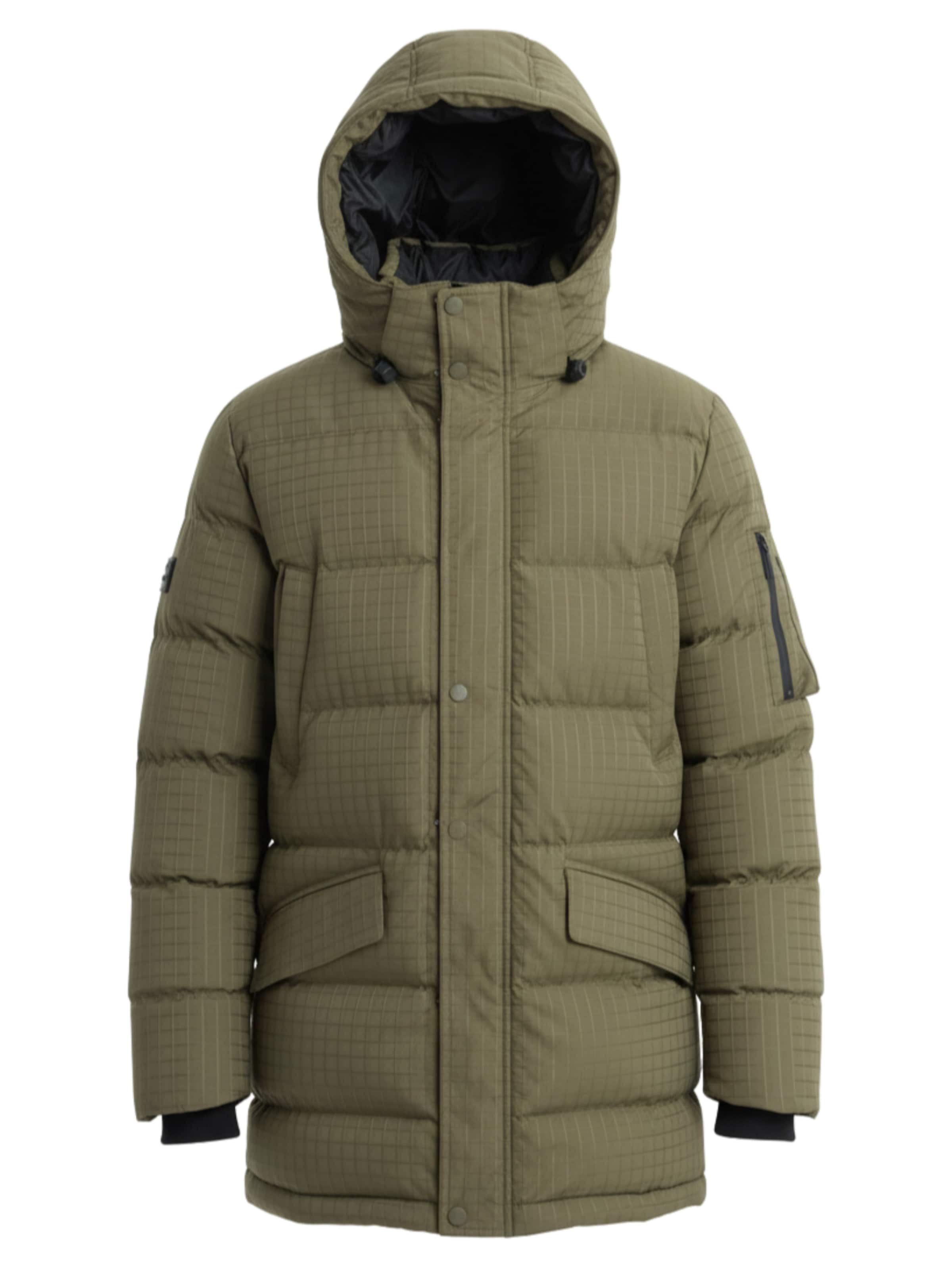 Ombre Winterjas 'OM-JALJ-0201' in Groen: voorkant