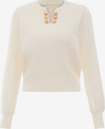 NAEMI Sweater in Beige: front