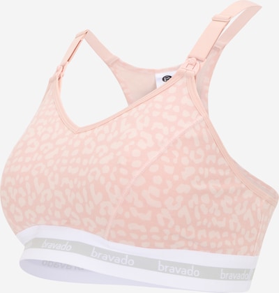 Bravado Designs Voedingsbh in de kleur Grijs / Rosa / Wit, Productweergave