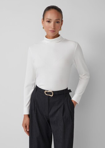 T-shirt s.Oliver en blanc : devant