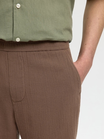 SELECTED Loosefit Shorts 'SLHCal' in Braun