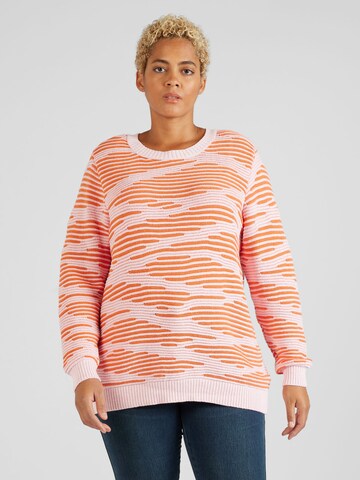 ONLY Carmakoma Pullover 'Emma' in Orange: predná strana