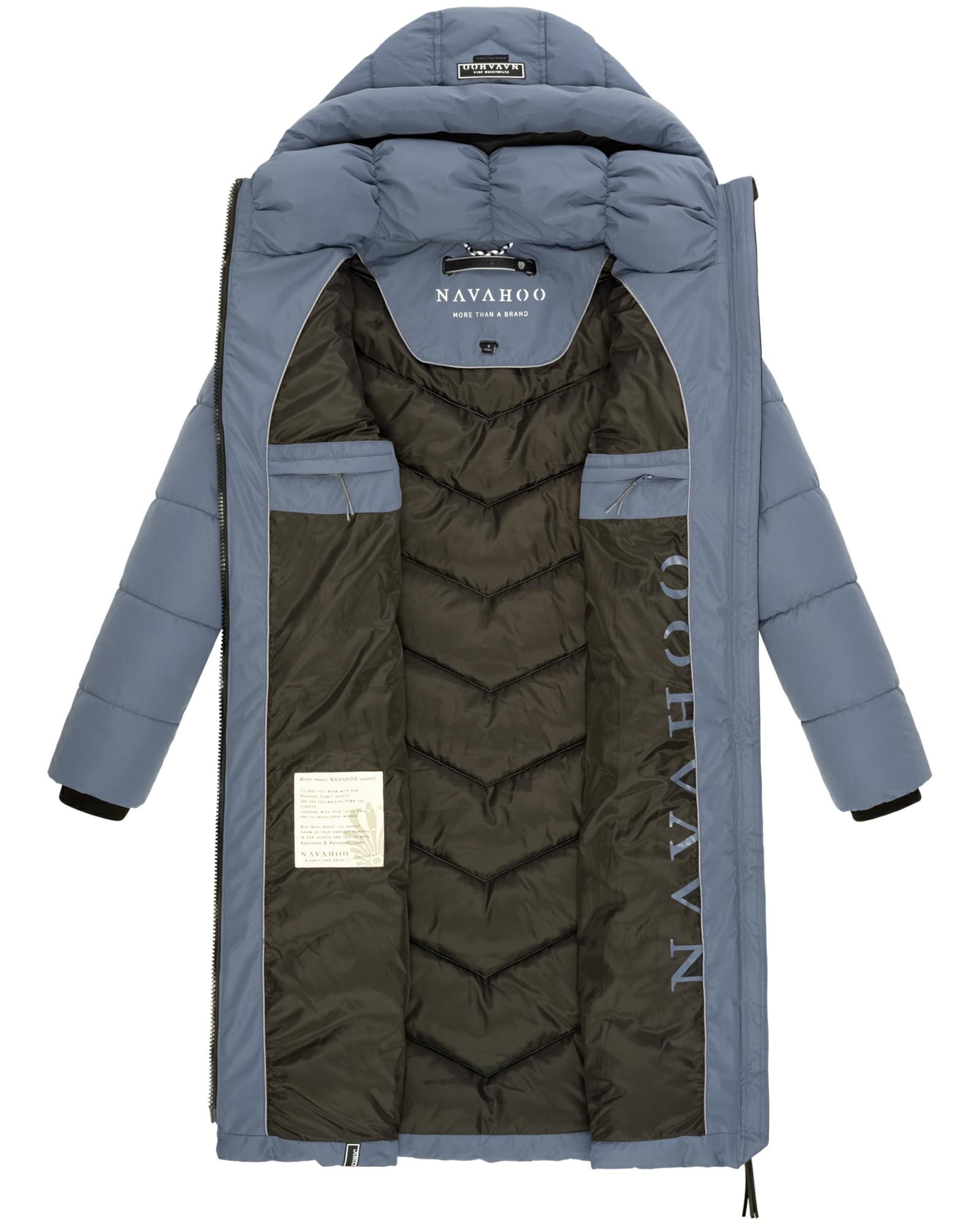 NAVAHOO Wintermantel 'Sahnekatzii XIV' in Blau