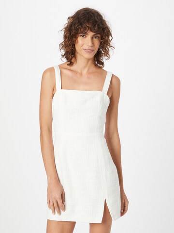 Robe Abercrombie & Fitch en blanc : devant